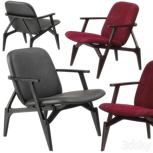 Zanotta Louise armchair 3D Model