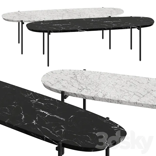 Zanotta Niobe 671 Coffee Tables 3DModel