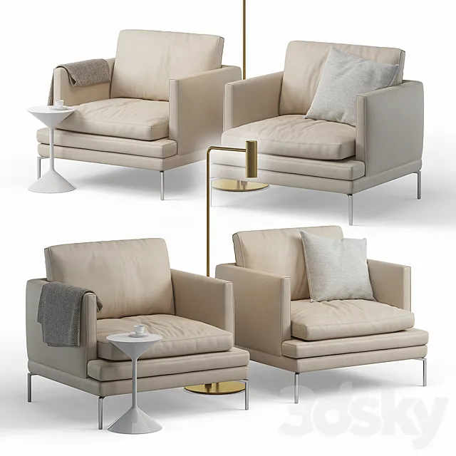 Zanotta William Armchairs 3DModel