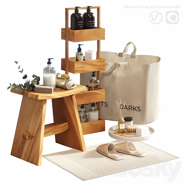 ZARA HOME bathroom set 3DModel