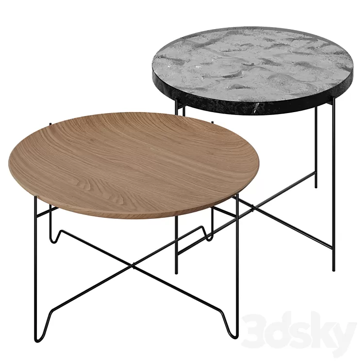 Zara Home Coffee Tables Set 3D Model