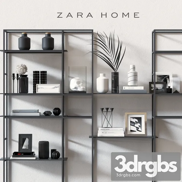 Zara Home Decor Set 3D Model Free