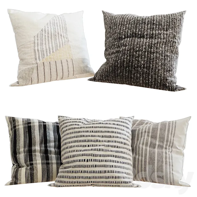 Zara Home - Decorative Pillows set 54 3D Model