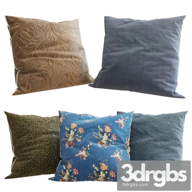 Zara Home Decorative Pillows Set 68 3D Model Free
