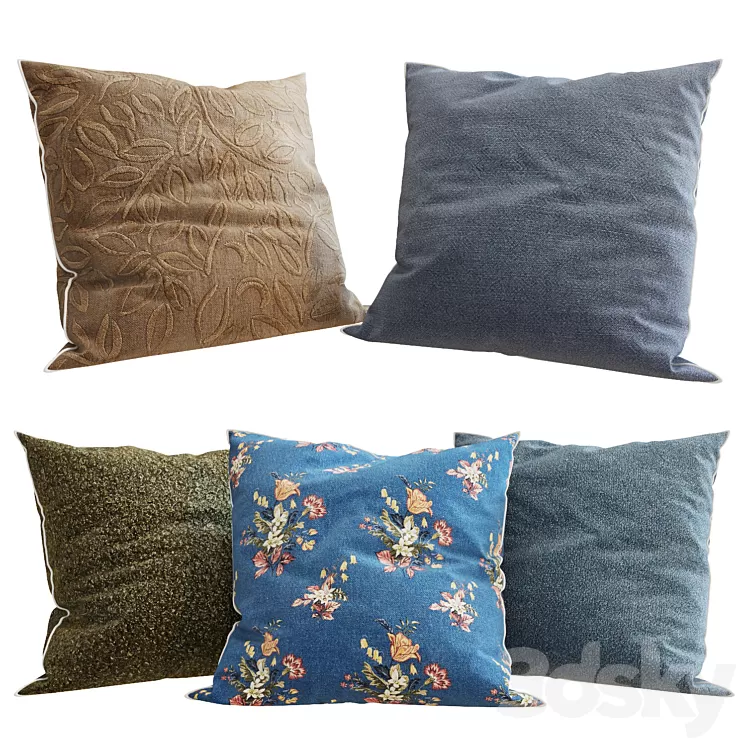 Zara Home - Decorative Pillows set 68 3D Model