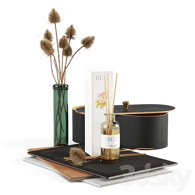 Zara Home Decorative Set 3D Model