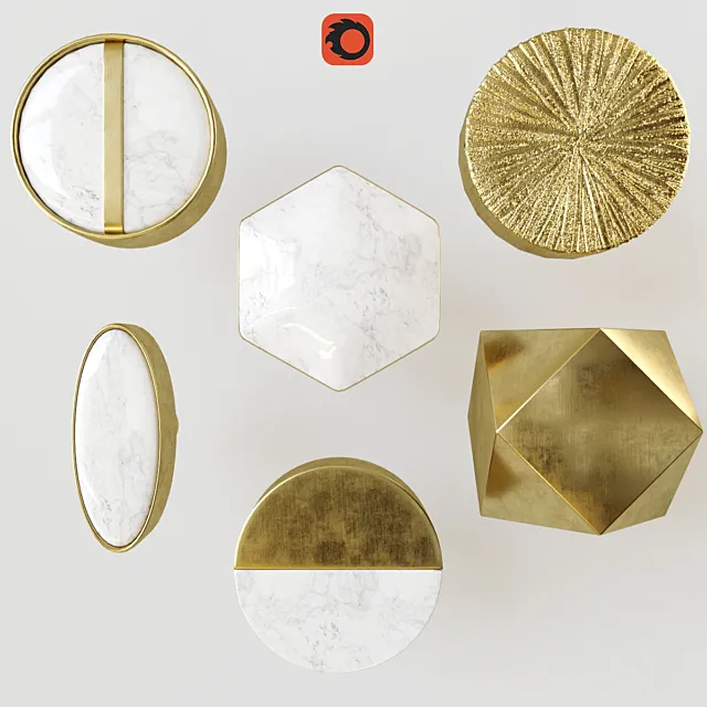 Zara home handles 3D Model