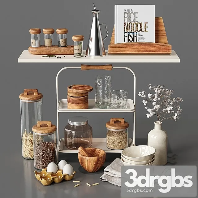 Zara Home Kitchen Decor 3D Model Free
