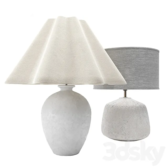 ZARA HOME lamps set 3DModel