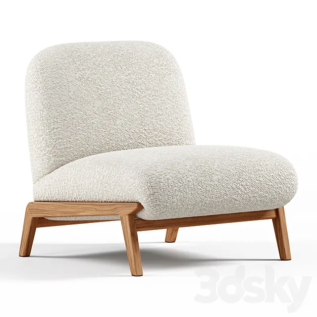 Zara Home - Louced wool updated butaca 3D Model