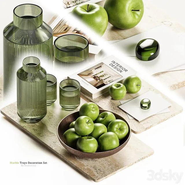 Zara Home - Marble Tray Decoration Set Free Download