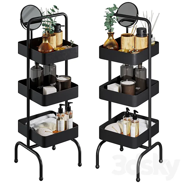 Zara Home Metal and wood shelf 3DModel