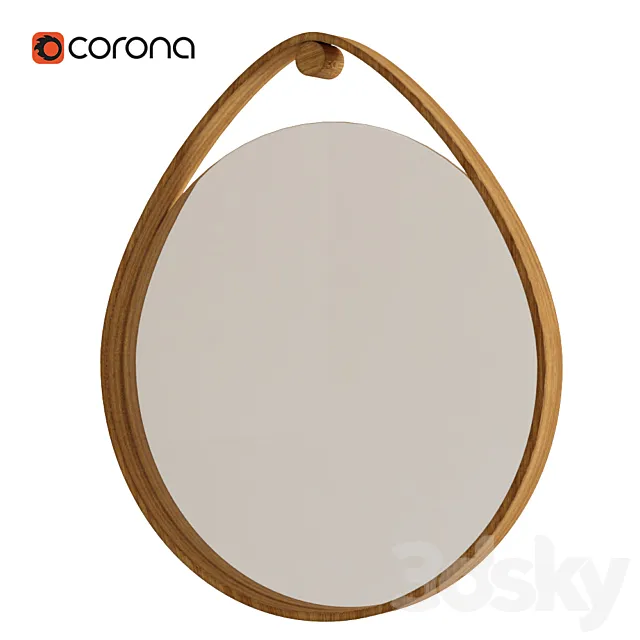 Zara Home Mirror Wood 3D Model