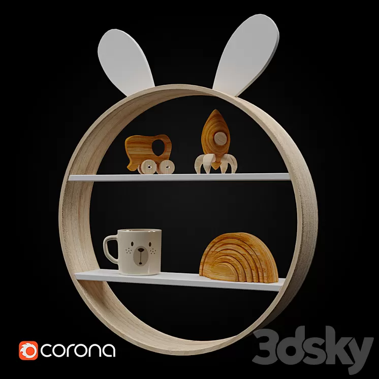 Zara home rabbit board 3D Model