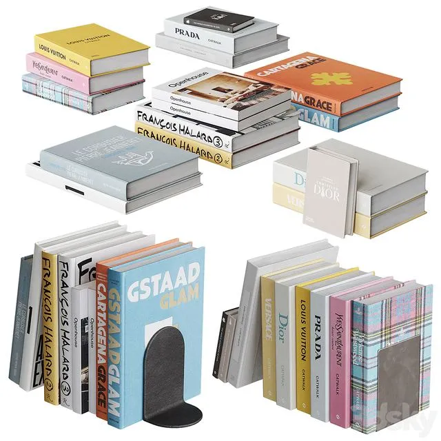 Zara Home Set of books 3D Model