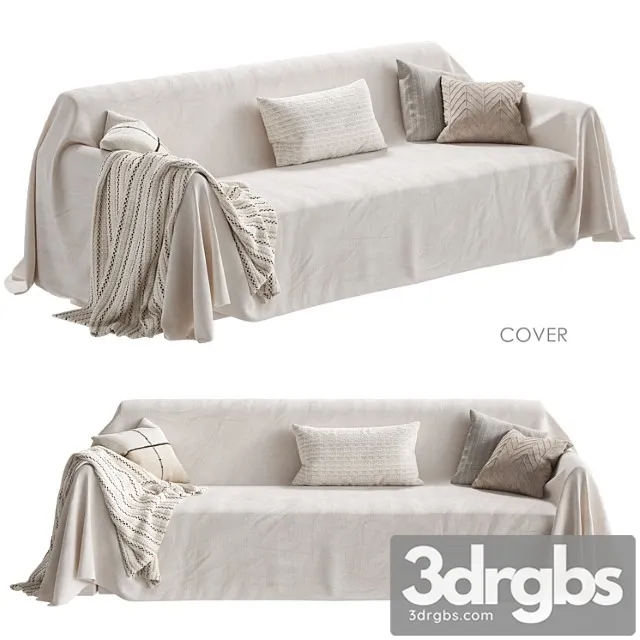 Zara Home Sofa Cover 3D Model Free