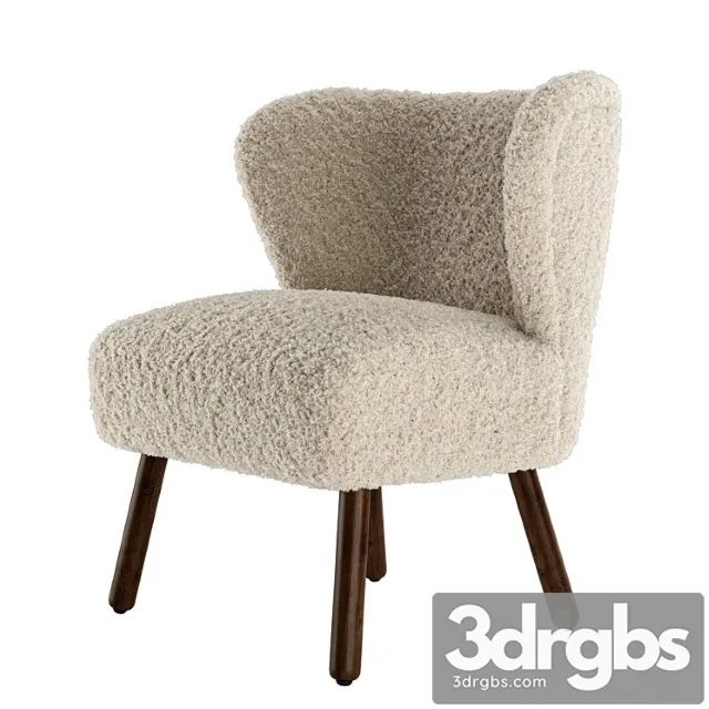 Zara Home Terrycloth Armchair 1 3D Model Free