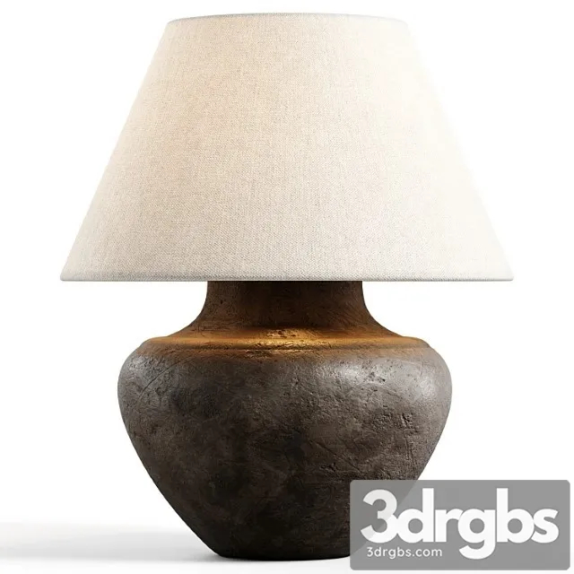 Zara Home The Black Ceramic Base Lamp 1 3D Model Free