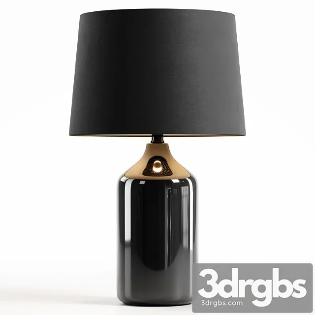 Zara Home The Black Ceramic Base Lamp 2 3D Model Free