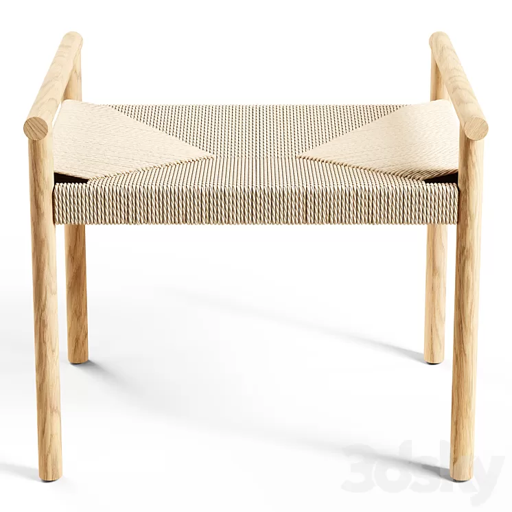 Zara Home - The braided bench - Small 3D Model