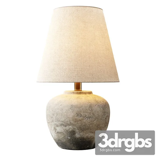 Zara home - the cement base lamp 3D Model Free