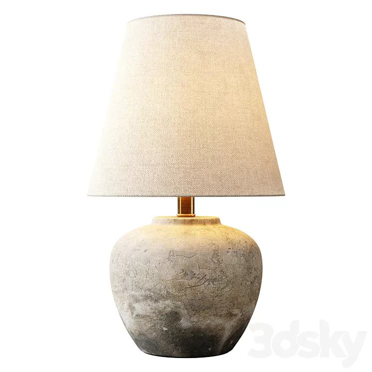 Zara Home - The cement base lamp 3D Model