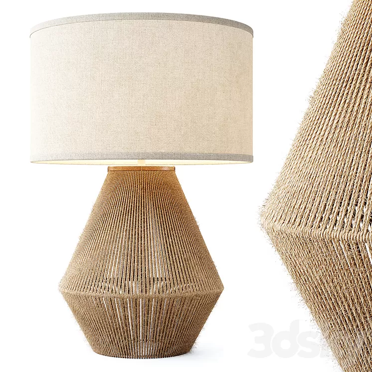 Zara Home - The jute base lamp 3D Model