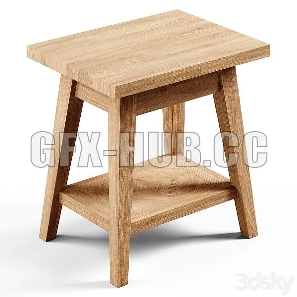 Zara Home The Small Recycled Wooden Table 3D Model