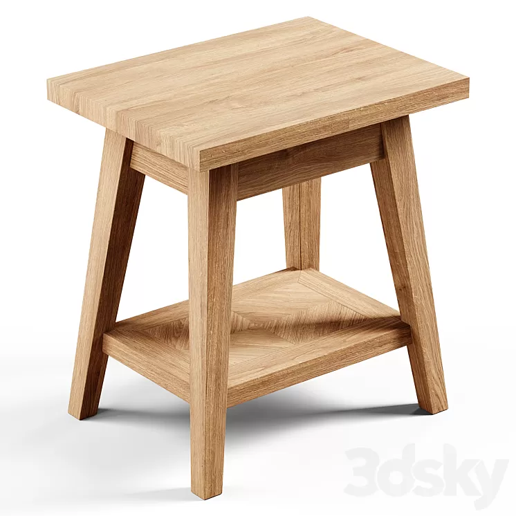 Zara Home - The small recycled wooden table 3D Model