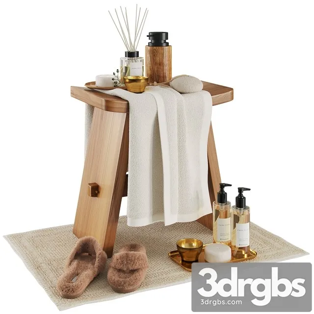Zara Home Wood Stool 3D Model Free