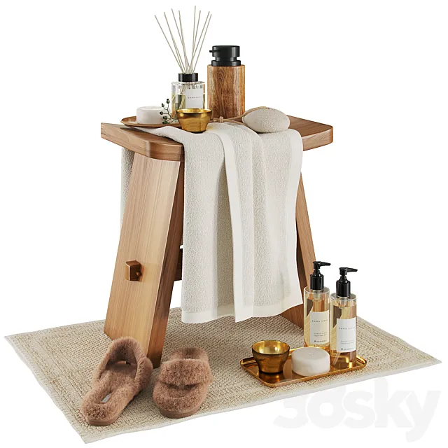 Zara home wood stool Free Download