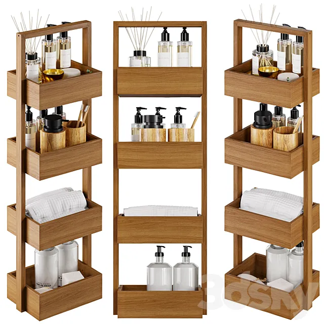 Zara Home Wooden shelf 3D Model