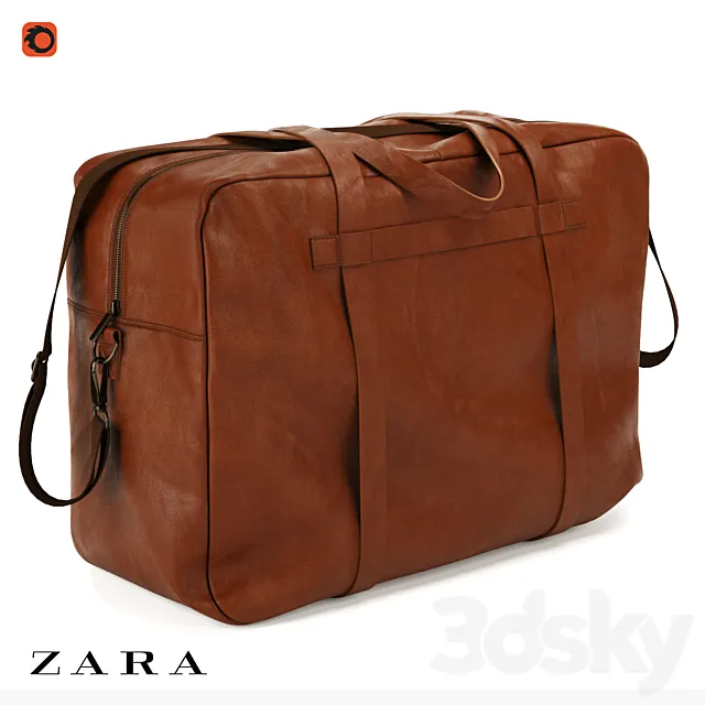 Zara Leather Bag 3D Model