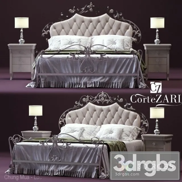 Zari Corte Bed 3D Model Free