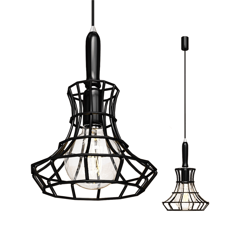 Zava - Ceiling lamp Lady Cage 3D Model
