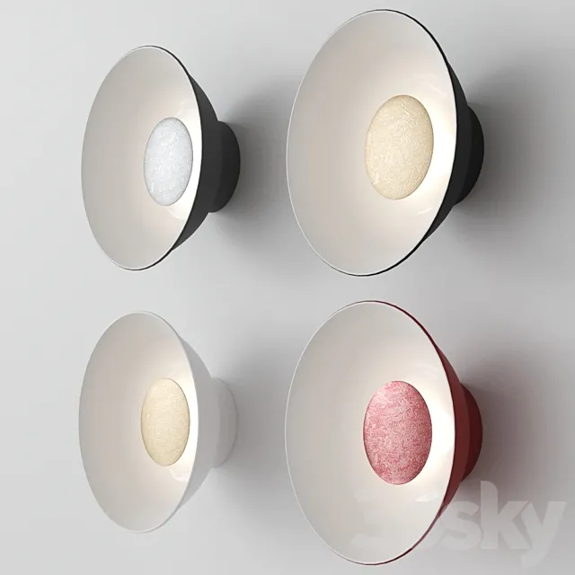 Zava Reverb Metal Sconce Wall Lamp 3D Model