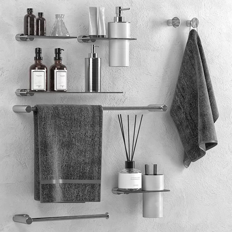 Zazzeri bathroom accessories 3D Model