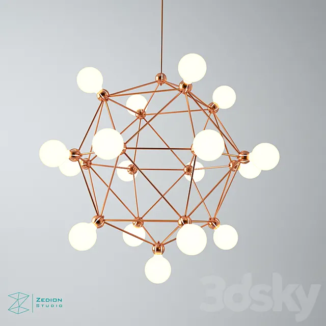 Zed Ceiling Lamp 05 3D Model