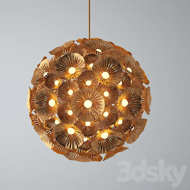 Zed Ceiling Lamp 06 3D Model