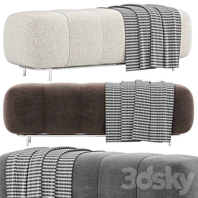 Zefir Banquette By Enigma 3D Model