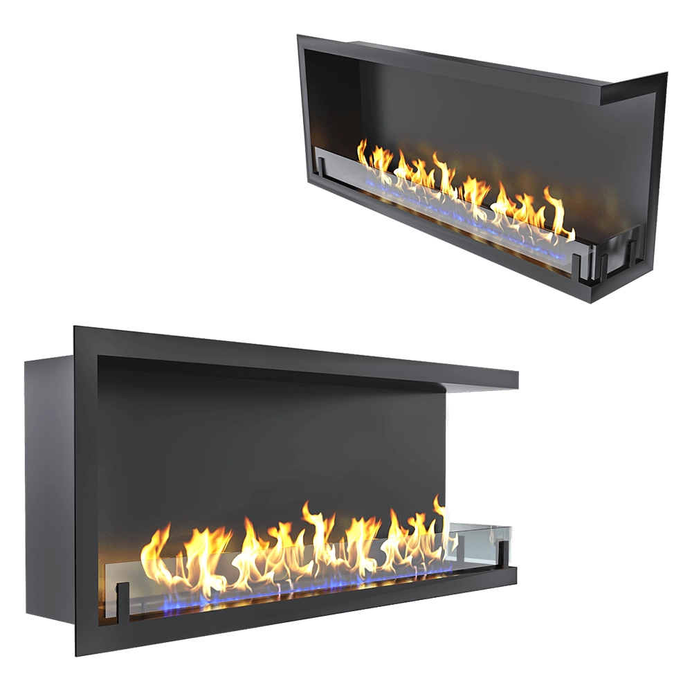 Zefire - Corner biofireplace Standart 1100 3D Model