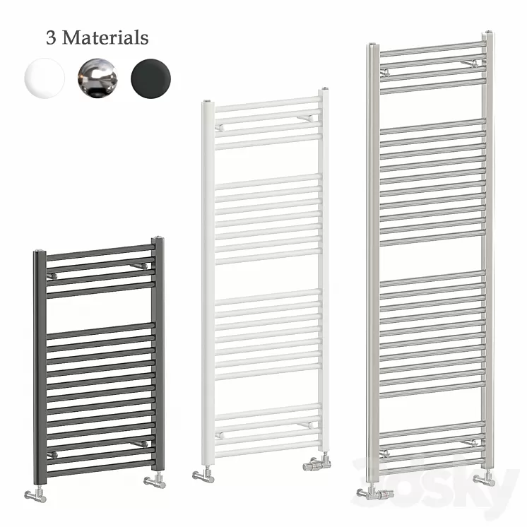 Zehnder Aura heated towel rail 3D Model
