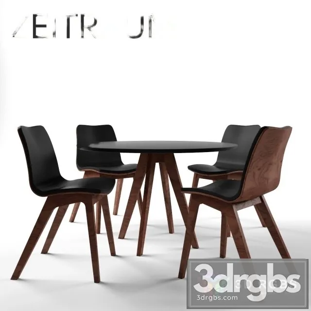 Zeitraum Morph Table and Chair 3D Model Free