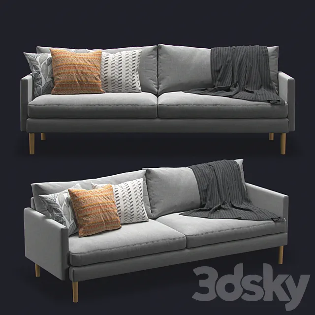 Zen 3-Seater Sofa 3DModel