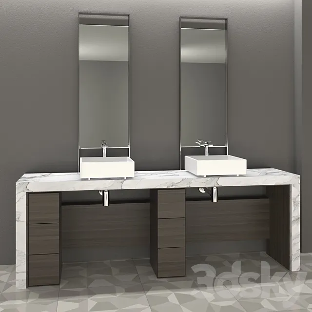 Zen Bathroom Furniture 3DModel
