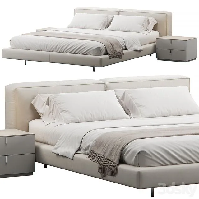 Zenit Bed by Desiree 3D Model