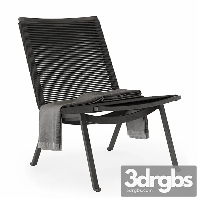 Zenith outdoor side chair 3D Model Free