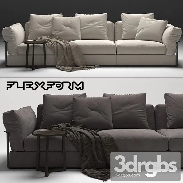 Zeno Sofa Flexform 3D Model Free