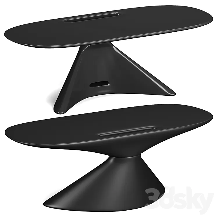 Zero desk by Karim Rashid 3D Model