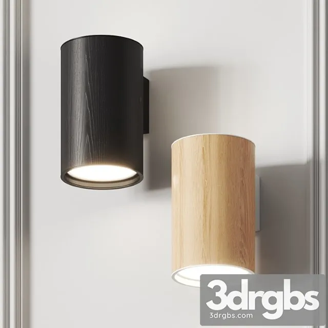 Zero wood wall lamp 3D Model Free